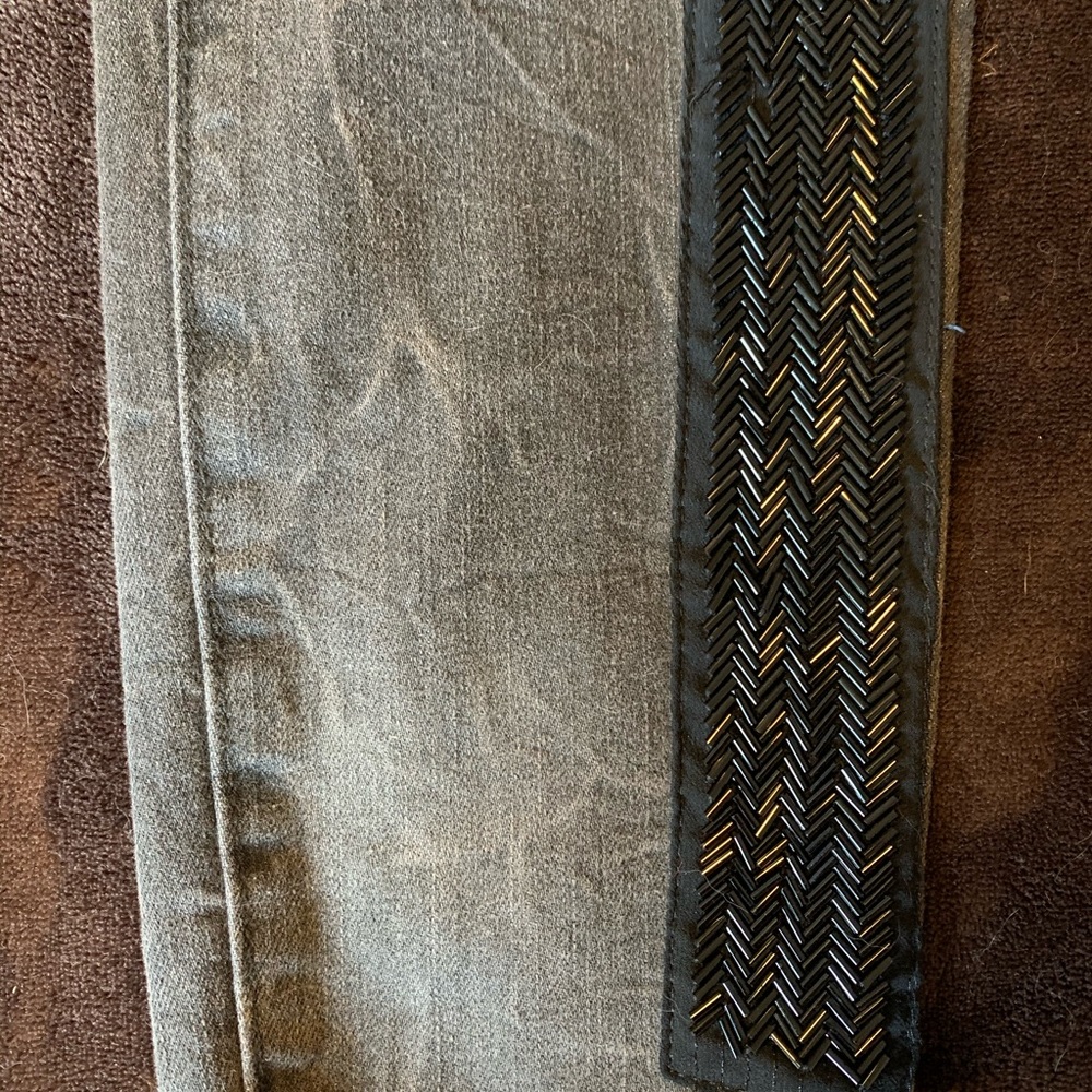 Free People Grey Embellished skinny jeans - Picture 3 of 12